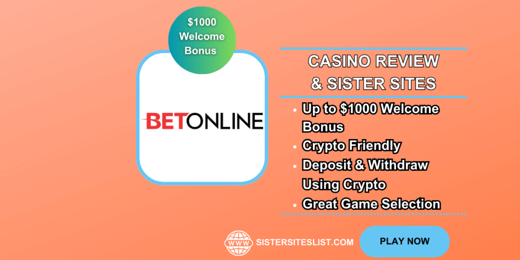 BetOnline Casino Sister Sites