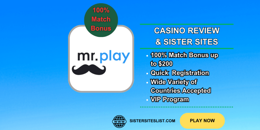 Mr Play Casino Sister Sites
