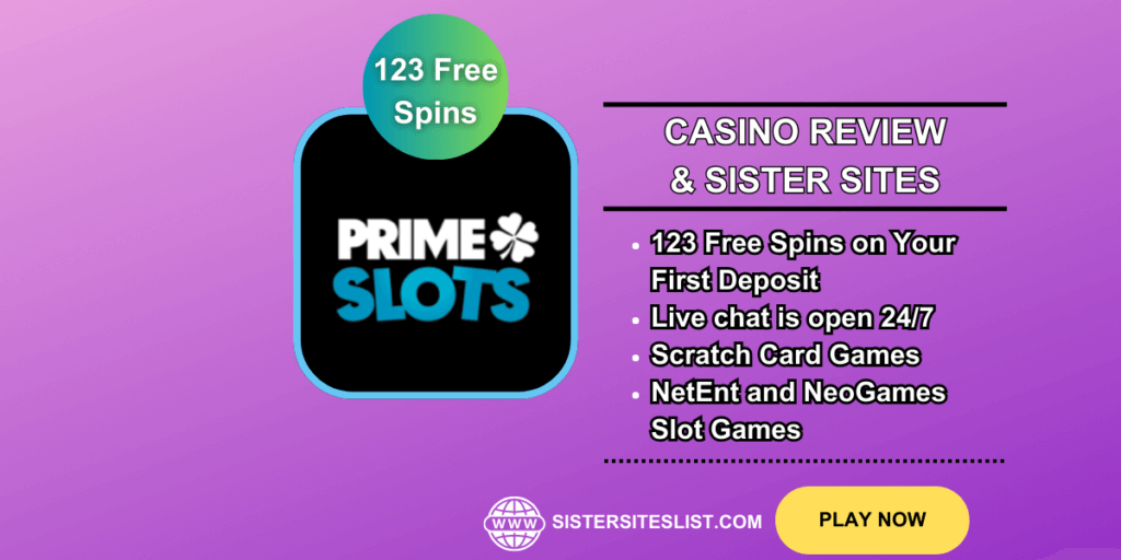 Prime Slots Casino Sister Sites