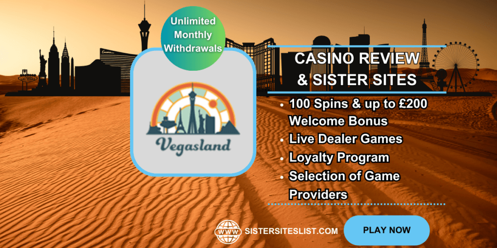 Vegasland Casino Sister Sites