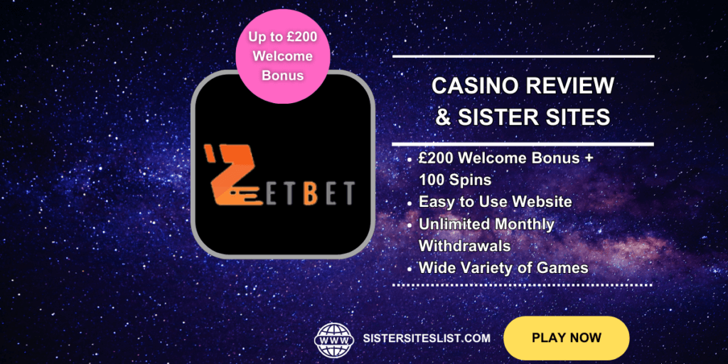 Zetbet Casino Sister Sites