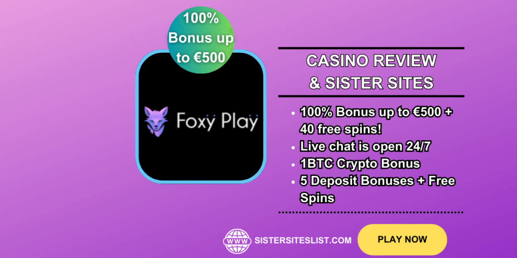 Foxy Play Casino Sister Sites
