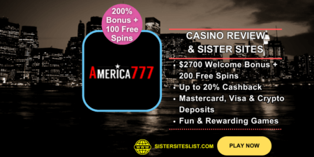 America777 Casino Online Sister Sites