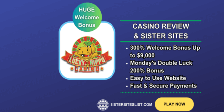 Lucky Hippo Casino Online Sister Sites