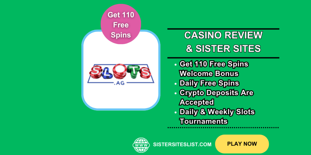 Slots.ag Casino Sister Sites